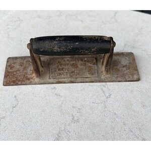 Antique The Kramer Bros Concrete Edger Tool Cast Iron dayton OH USA